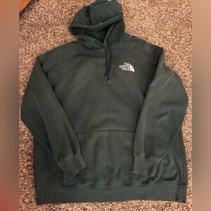 Green the Northface hoodie